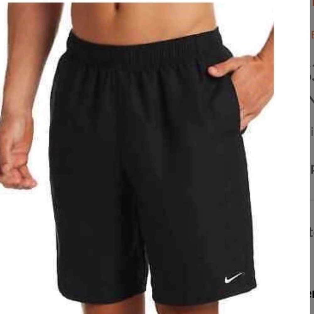 NWT - Nike Swim Men's Solid Lap 9" Swim Trunk Volley Short  Style #NESSA558-001